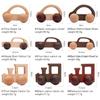 Mamimami Home Mini Car Wooden Toy Rattle Safety Nepainted Improved Clay Wood Rattle Car Educational Toy 1 2 3 4 5 6 Years Old Children Newborn Infant