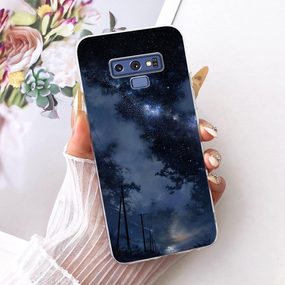 Transparent Cover For Samsung Note9 Case Cute Fashion Butterfly Funny Painted Casing For Samsung Galaxy Note9 SM-N960F SM-N9600