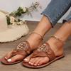 Spring and Summer Footwear Plus Size Flip-flops Sandals Buckle Flat Shoes Women's Shoes