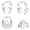 Audio Technica Professional Monitor Headphones White Studio Making ATH-M50xWH Recording/Mixing/DJ/Track