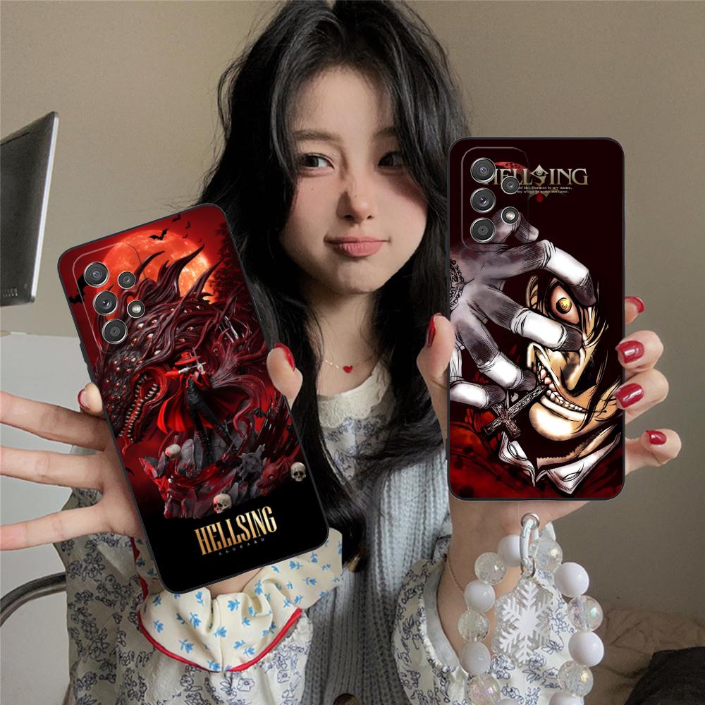 Чехол для мобильного телефона Alucard Hellsing для Samsung Galaxy M55 54 42 35 34 33 32 23 22 15 14 13 12 F55 5G Цветная печать Мобильные телефоны