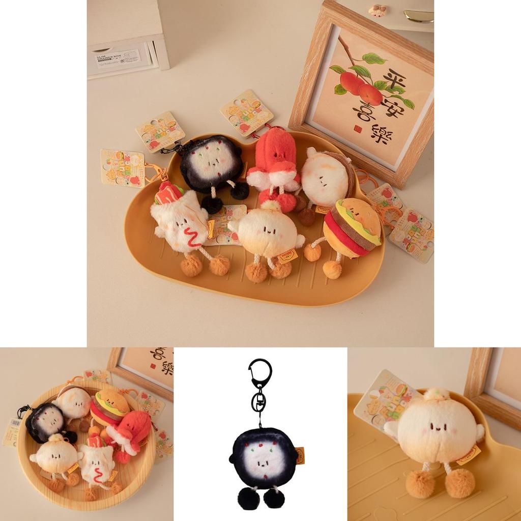 Милый набор плюшевых игрушек в виде еды с гамбургером, блинчиком, руцзямо, мягкая игрушка в подарок для детей