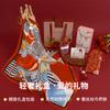 Hangsilu Silk Scarf Brooch Gift Box, Chinese Style Square Scarf, Mulberry Silk, High-End Birthday Gift, Valentine's Day Present for Women And Mothers