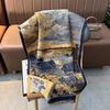 Winter Warm New Imitation Cashmere Scarf Women's High Sense Van Gogh Graffiti Oil Painting Wind Scarf Fleece Windproof Shawl