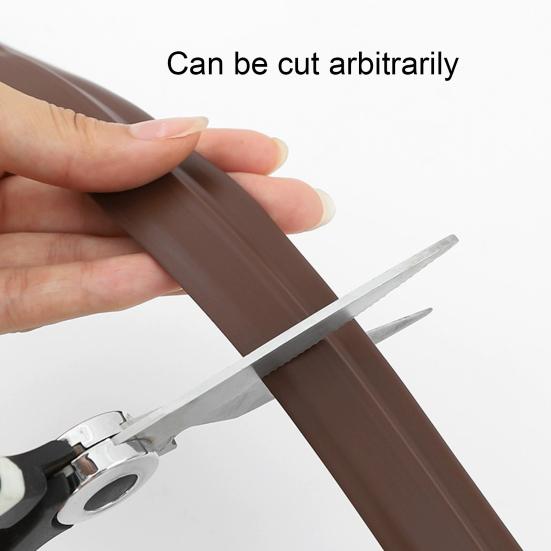 Silicone Door Seal Strip Waterproof Weather Gap Stripping Soundproof Door Adhesive Filler for Home