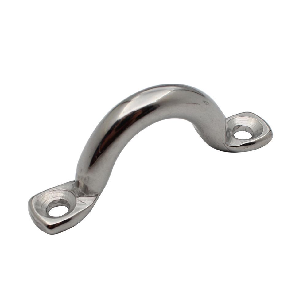 304 & 316 Stainless Steel U-Shaped Saddle Handle with Hump Fixed Buckle for Yacht Bow