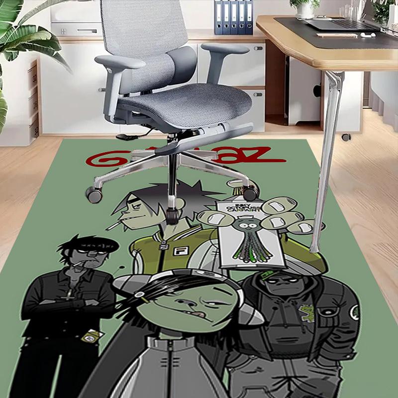 1 шт. Ковер Gorillaz Ink, Ковер для офиса, Коврик для улицы, Декор для дома, Ковер для зоны, Фестиваль