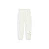 Li Ning Solid Color Mid Waist Cuffed Loose Knit Sports Pants Women Pants Off-White AKLT676-4