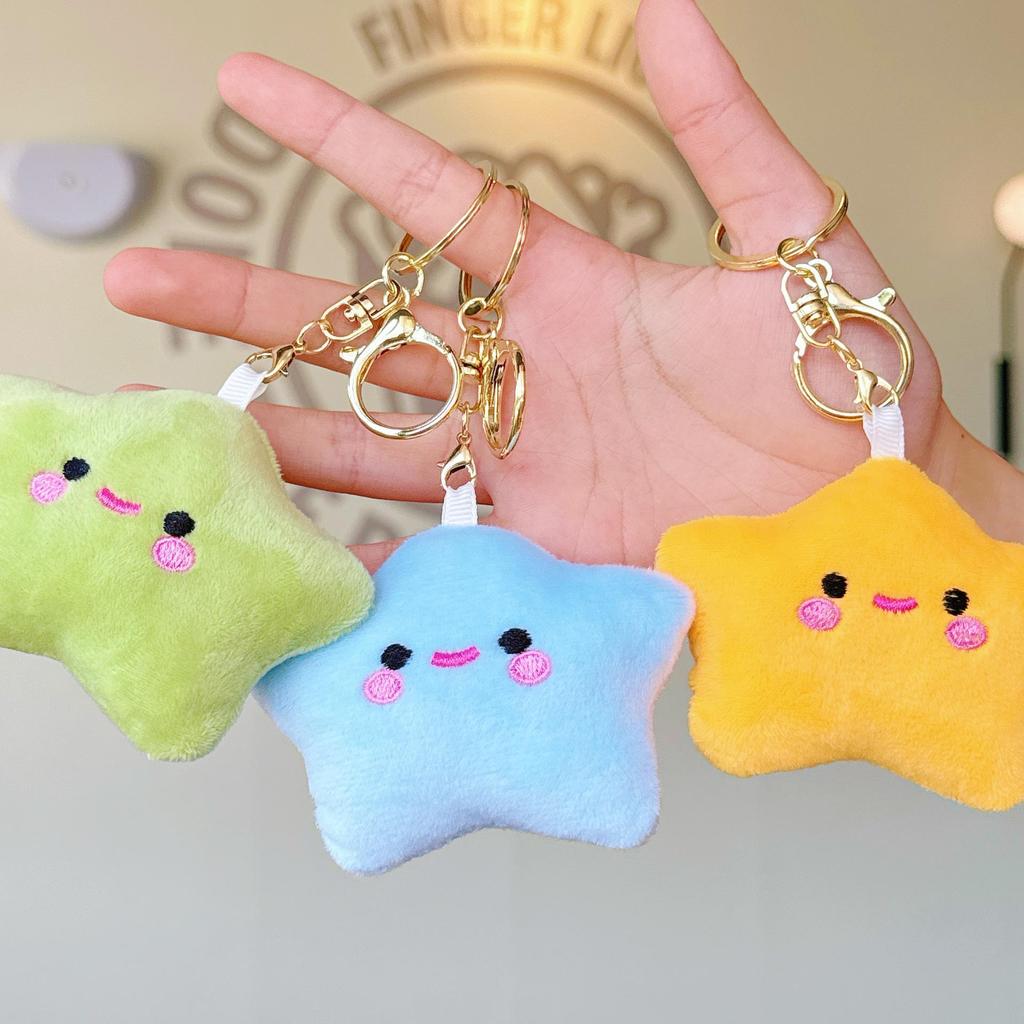 Очаровательный плюшевый брелок в виде звезды: Девичий Рюкзак Брелок Аксессуар