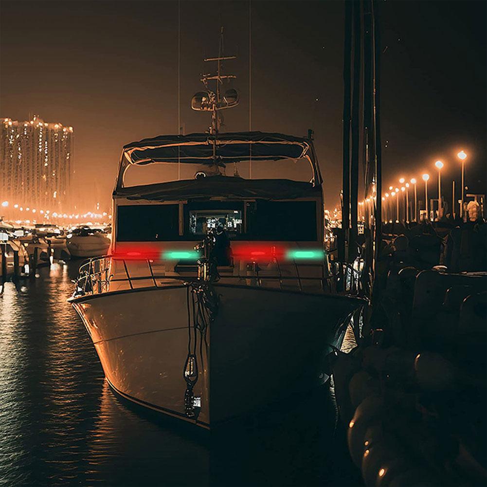Светодиодный сигнальный фонарь для парусника, зарядка Type-C, морской яхтенный предупредительный огонь, 4 режима, кормовые огни для лодки для ночного каякинга, катания на лодке