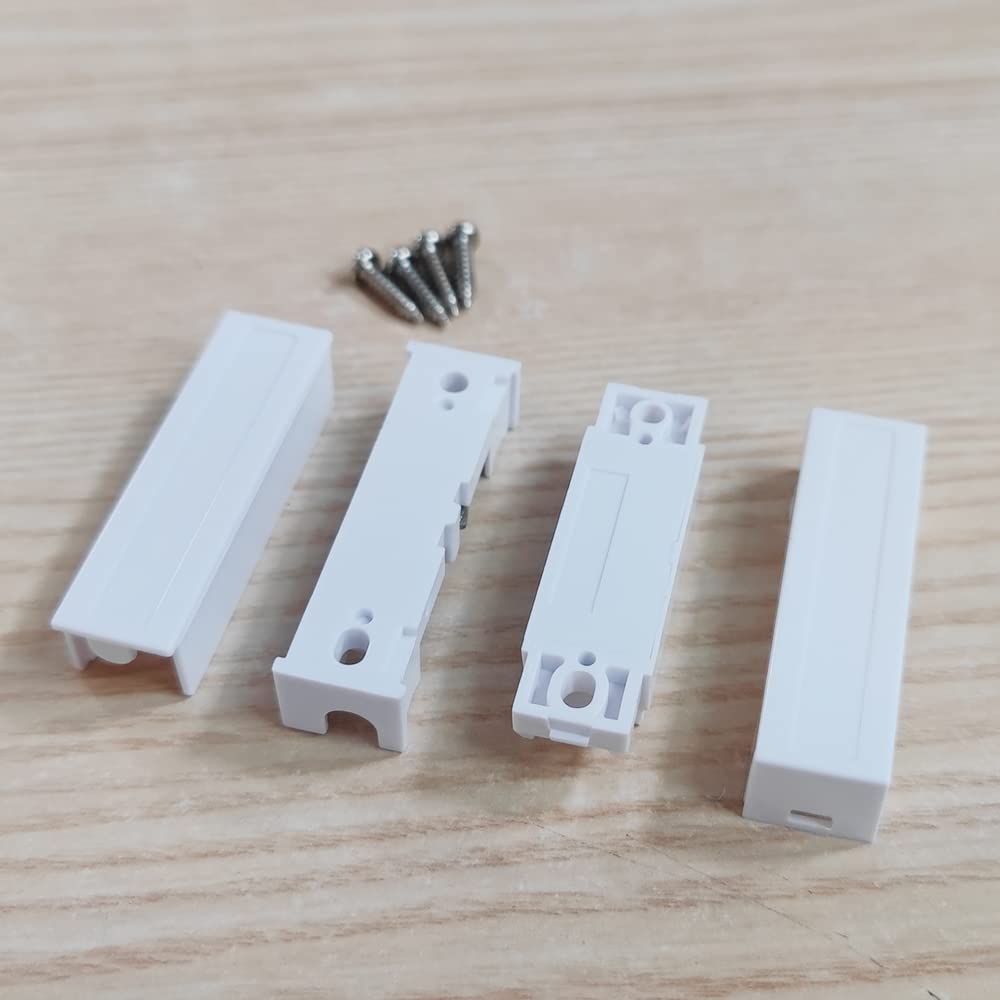 5 pcs normally closed door magnetic contact switch sensor suitable for home security alarm system white