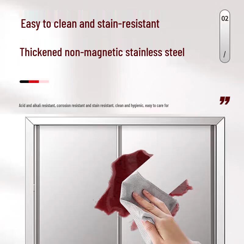 Шучу Утолщенный Кухонный Шкаф для Хранения из Нержавеющей Стали 304