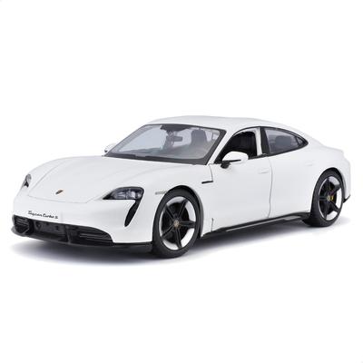 Bburago Масштабная модель Porsche Taycan Turbo S Белая Литая Модель Готовая WT 1/24 / Автомобиль, Продукт, 18-21098