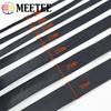 Meetee 5/10 м, 3-50 мм, черный мягкий плоский кожаный шнур, веревка, ожерелье, браслет, изготовление ювелирных изделий, сумки для одежды, края