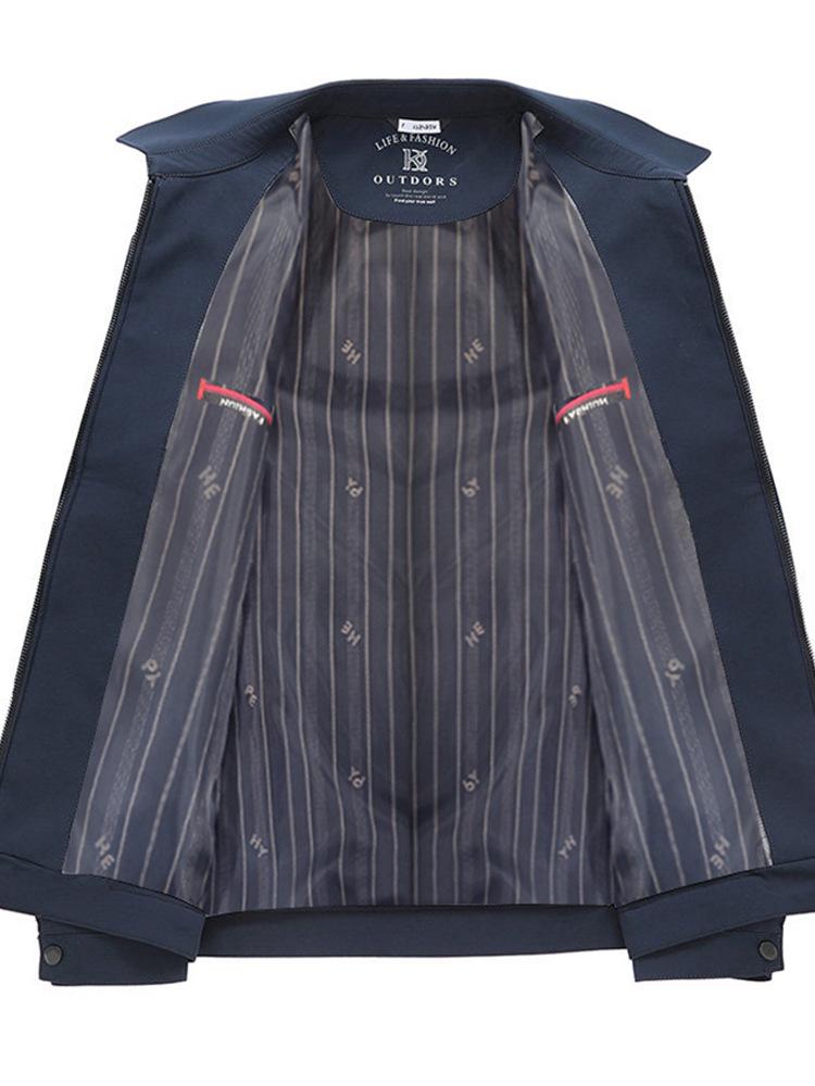 Men's Premium Spring/Autumn Business Casual Jacket Shirt for Middle-aged and Elderly