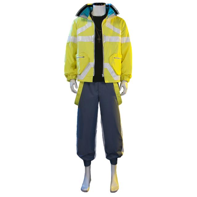 Киберпанк Edgerunners Игра Аниме Дэвид Мартинес Косплей Костюм Стенд Воротник Куртка Толстовка Повседневная Одежда Хэллоуин