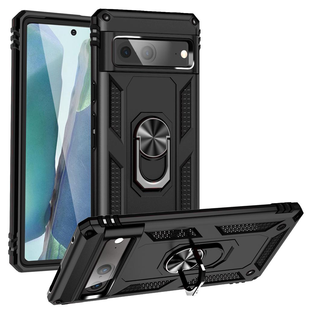 Shockproof Armor for Samsung Galaxy A15 A35 A55 A05S A14 A13 A24 A34 A54 Case Phone Ring Stand Bumper Silicone Phone Back Cover