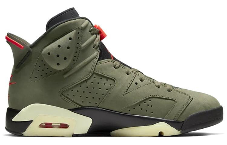 Travis Scott X Jordan 6 Retro Olive CN1084-200