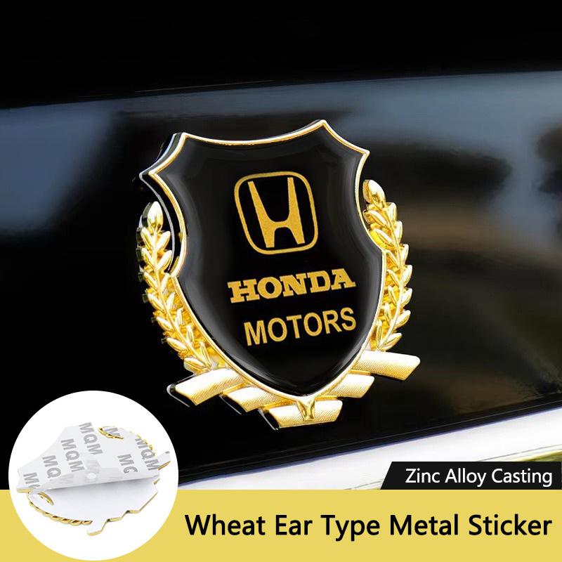 CPS1 3D Metal Stickers Car Emblem Badge Sticker Decoration Decal For Honda Civic Bonda Accord City Jazz Dio RR Bonda Auto Accessories