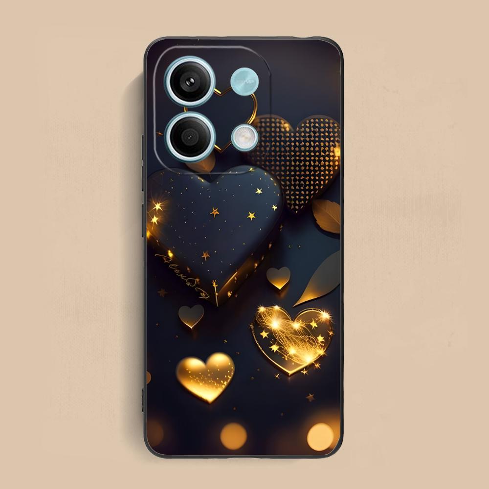 Светящиеся сердца в стиле Y2K Чехол для мобильного телефона для Xiaomi Redmi 15 14 13 12 A5 3 2 1 C Plus 4G 5G Цветной Печать Чехол Чехол Роскошный
