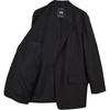 X Y-3 Collaboration Solid Color Single-Breasted Long Sleeve Suit Men Suits Black JN4905