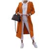 Autumn and Winter New Woolen Women's Coat Long Cardigan Coat