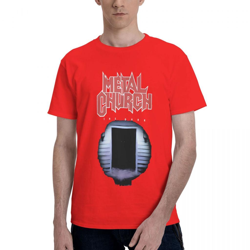 Metal Church The Dark 100 Cotton Casual Breathable Confortable Totoro Mens Clothing Deals T Shirt Men