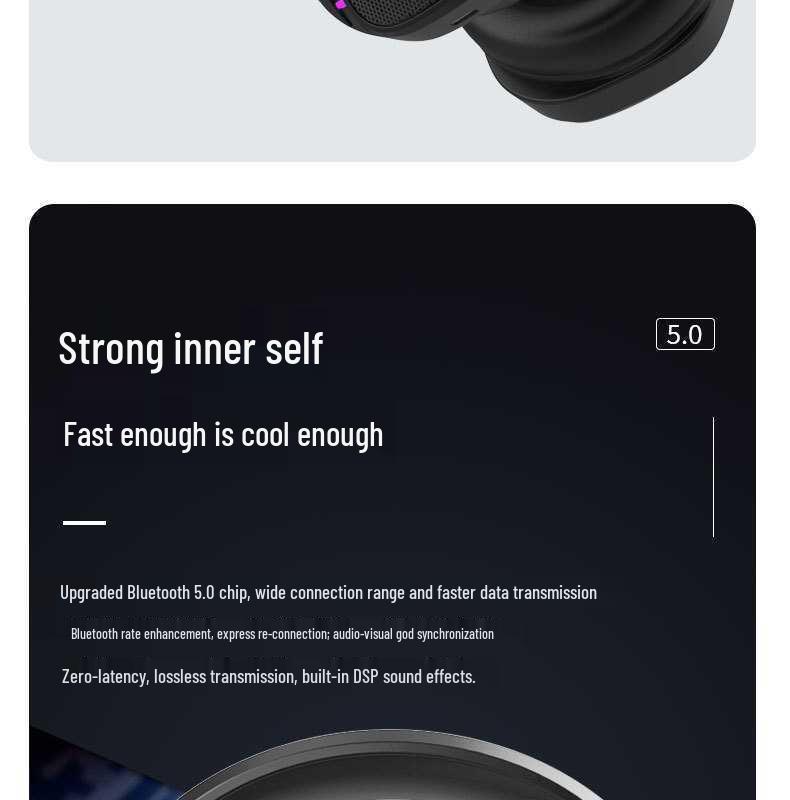 Беспроводная Bluetooth-гарнитура для игр со съемным микрофоном, 2,4G с шумоподавлением для ПК и телефона