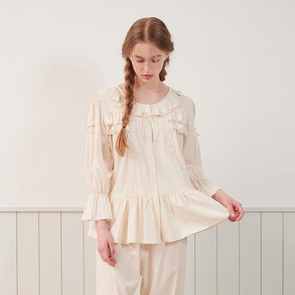 Lunaluz Women S Cotton Long Sleeve Two Piece pajamaS Fomini