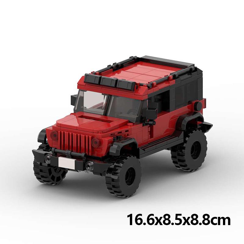MOC Jeep Wrangler Off-Road Vehicle for Lego-Compatible DIY Building Blocks Model