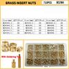 Heat Set Insert Nut Brass Soldering Tips M2 M2.5 M3 M4 M5 M6 Hot Melt Twilled Knurled Molding Injection 3D Printer Inserts Nuts