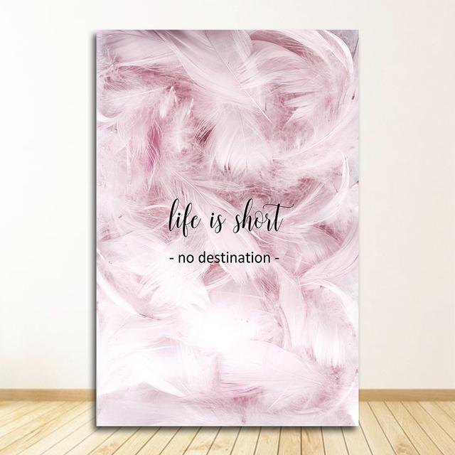 Room Girls Bedroom Wall Art Prints Fashion Home Decor Pink Flower Posters Paris Tower Picture Nordic Canvas Painting for Living