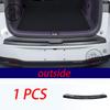 For leapmotor B10 2025 2026 Car Styling Trunk ABS Carbon fiber Threshold Strip Tailgate Anti Kick Accessories
