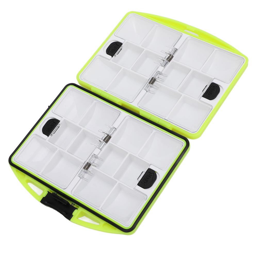 Коробка для хранения рыболовных крючков Двусторонняя Органайзер для рыболовных снастей Многосекционное хранилище для крючков