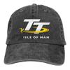 2023 Isle Of Man TT Races Merch Unisex Women Trucker Hat Motorcycle Racing Distressed Denim Washed Caps Hat Gift Snapback Cap