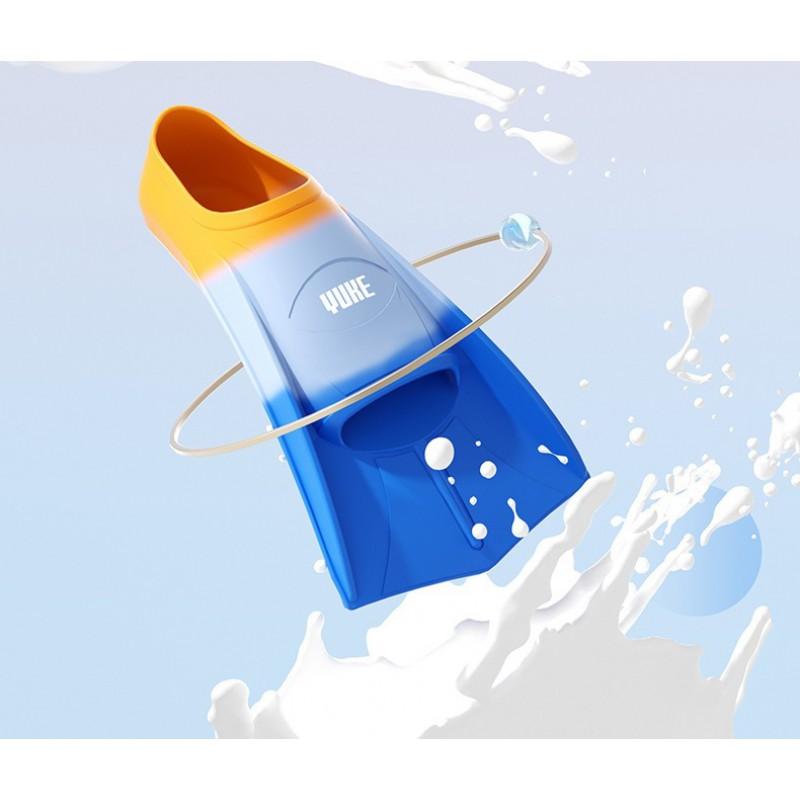 Unisex Silicone Short Swim Fins Freestyle Swimming Snorkeling Training Adult Kids Size XS To L
