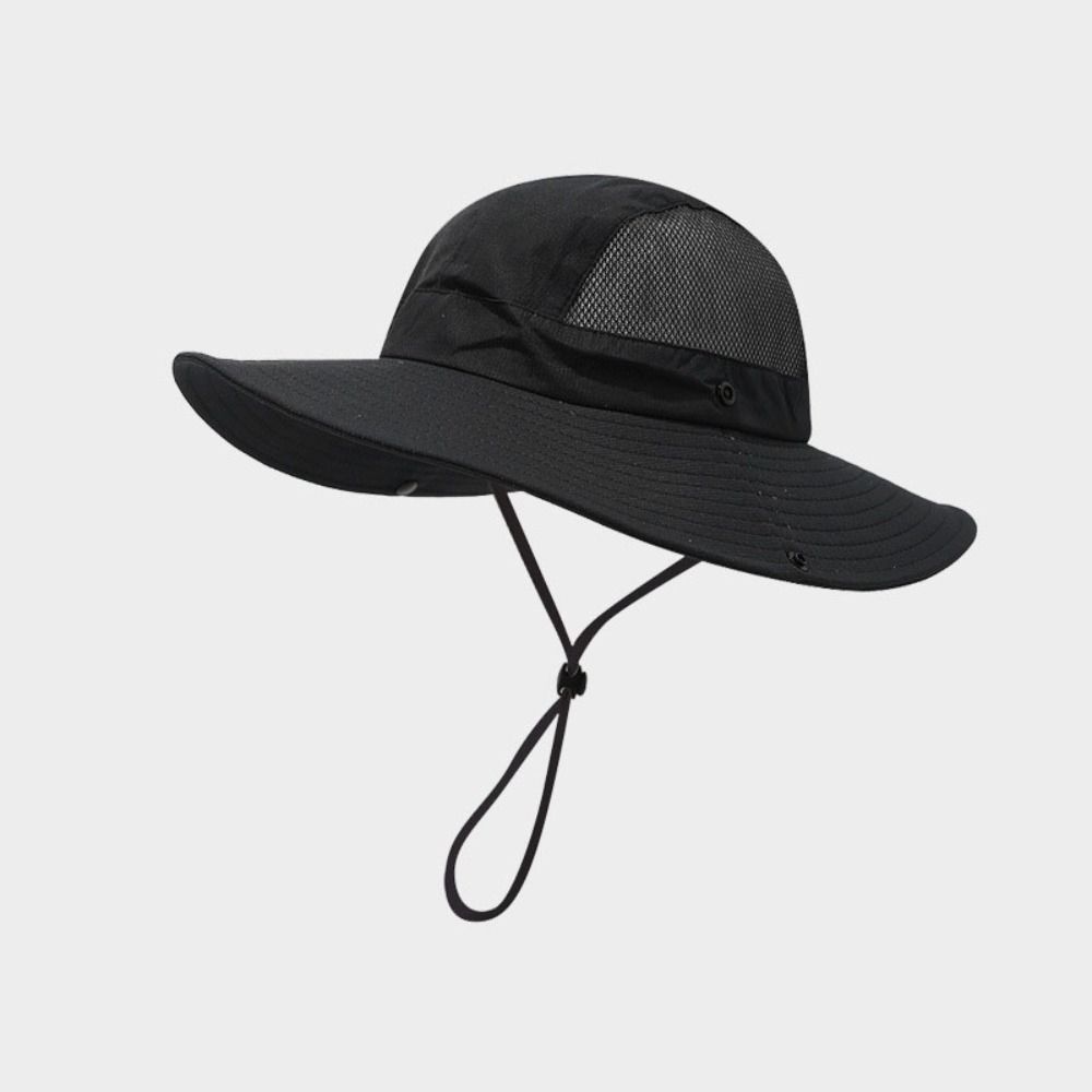 Quick-dry Folding Bucket Hat Nylon Hiking Cap Simple Men Fisherman's Hat Summer