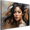 Canvas Print, Female Glamour Brown