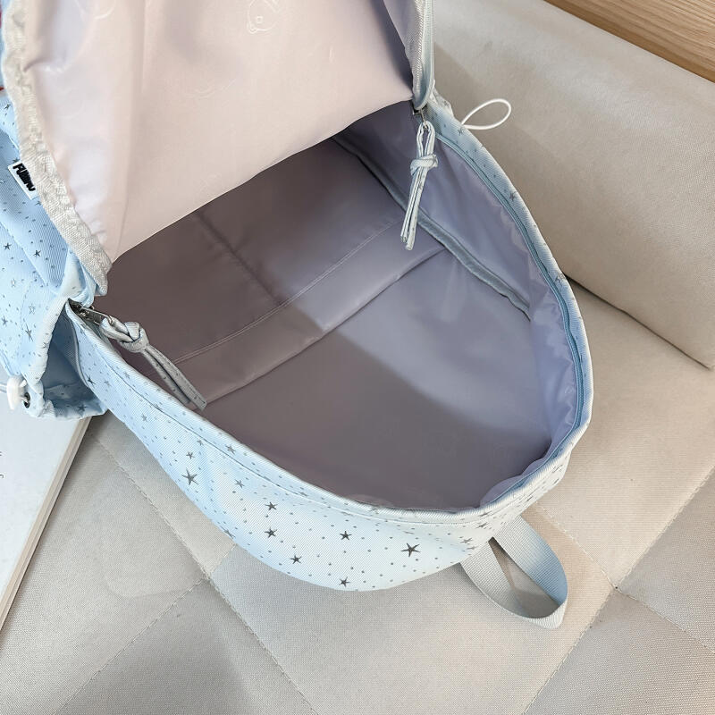 Студенческий школьный рюкзак с принтом звезд, женский дорожный легкий рюкзак