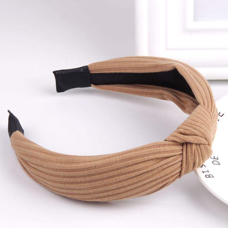 Women Headdress Solid Color Cloth Headband Girls Hairband Hair Hoop Female Hair Accessories
