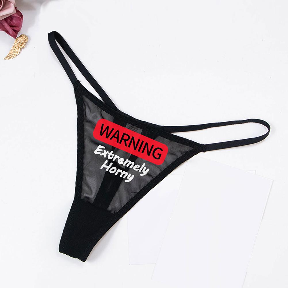 Varsbaby Сексуальные женские трусики-стринги из чистой пряжи с зарядным устройством и наклейкой
