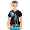 3D Wolf Printed Children T Shirts Kids Unisex Short Sleeve Casual Sport T Shirt Boys Tee