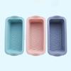 Baking Reusable Easy To Release High Temperature Resistant Bottom Line Design Bakeware Silicone Rectangle Shape Bread Mold