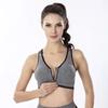 Women Zipper Sports Bra Professional Wireless Shockproof Bra Padded Fitness Underwear Vest Push Up Bra Plus Size