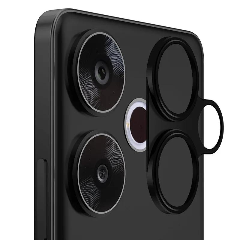 Чехол для объектива задней камеры для Xiaomi Poco F6 5G, задняя алюминиевая металлическая защита объектива камеры для POCO F6, кольцевая пленка для объектива