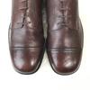 70s-80s? Italy/Europe Vintage/Castagna BRESCIA/Leather Straight Tip Shoes/6/24.5/Brown/BROWN/Dress Shoes(USED)