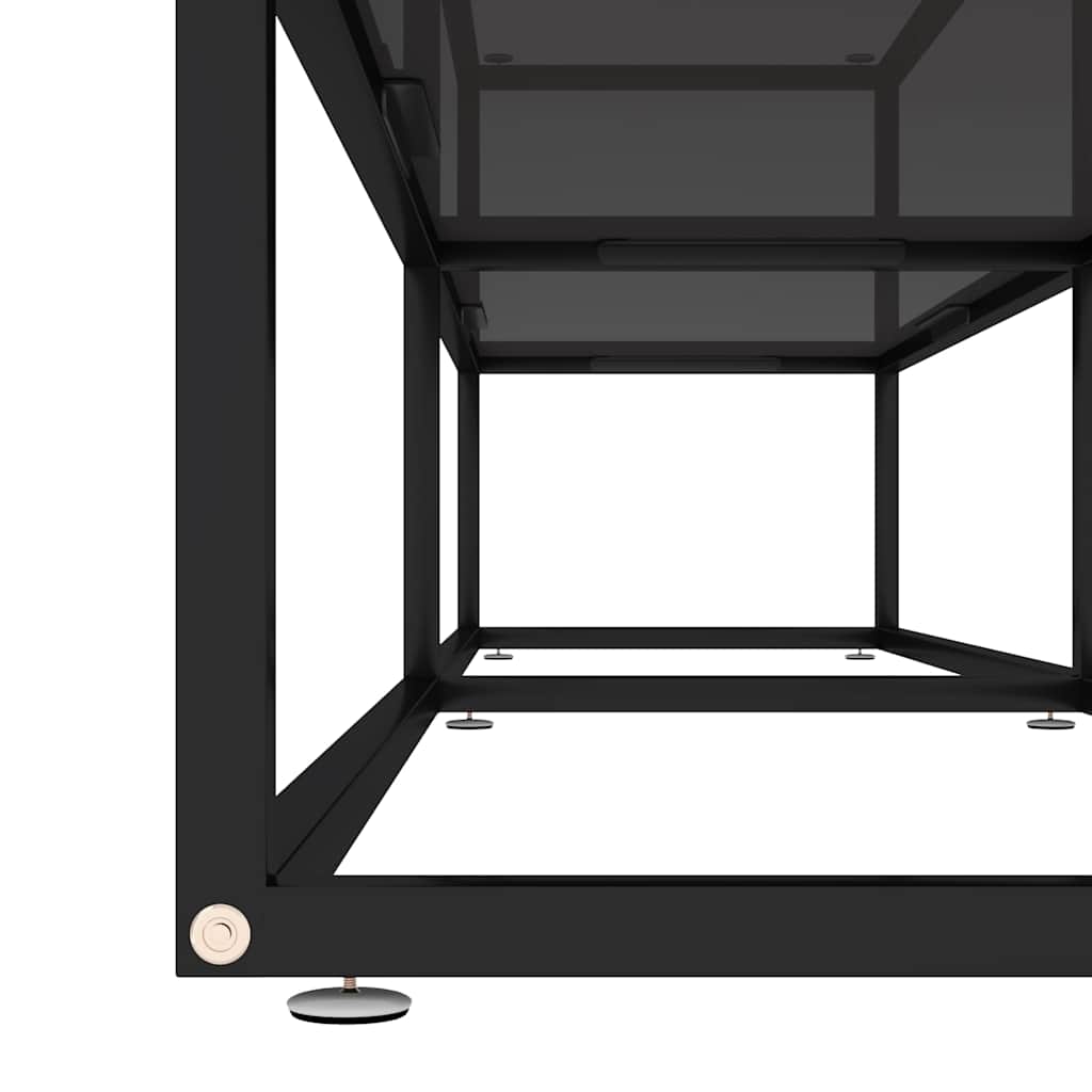Vidaxl Szafka Pod Tv, Czarna, 180X40X40,5 Cm, Szkło Hartowane