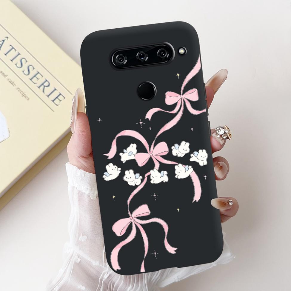 Чехол для LG V40 V50 ThinQ V50S ThinQ, милый мультяшный кот, роскошный, крутой, ударопрочный, силиконовая задняя крышка для LG V50S ThinQ 5G
