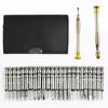 25-in-1 Screwdriver Set with Leather Case - Multi-purpose Tool for Mobile Phone and Glasses Repair