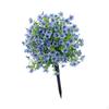 Artificial Flowers Ball Faux Greeny Shrub Plants with Ground for Interiors